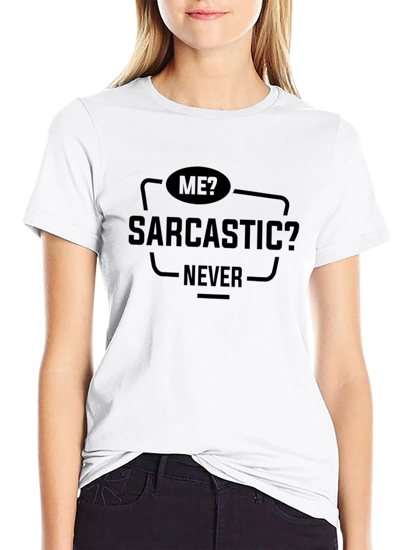 Sarcastic Never T-Shirt - Mens Funny Humor Tee