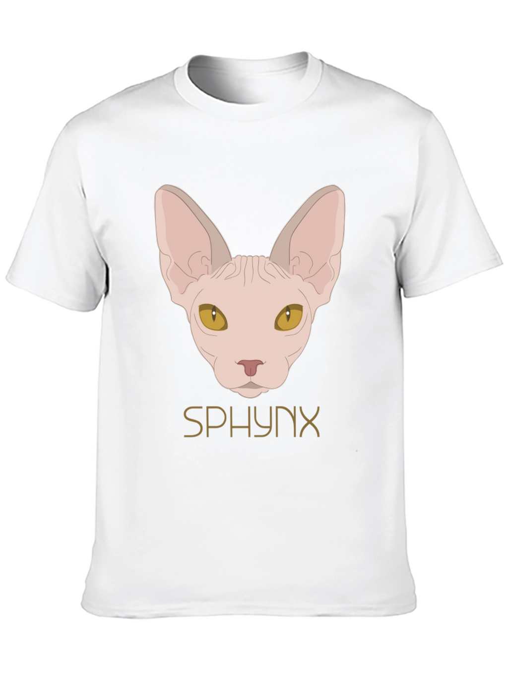 Sphynx Cat Graphic Black T-Shirt