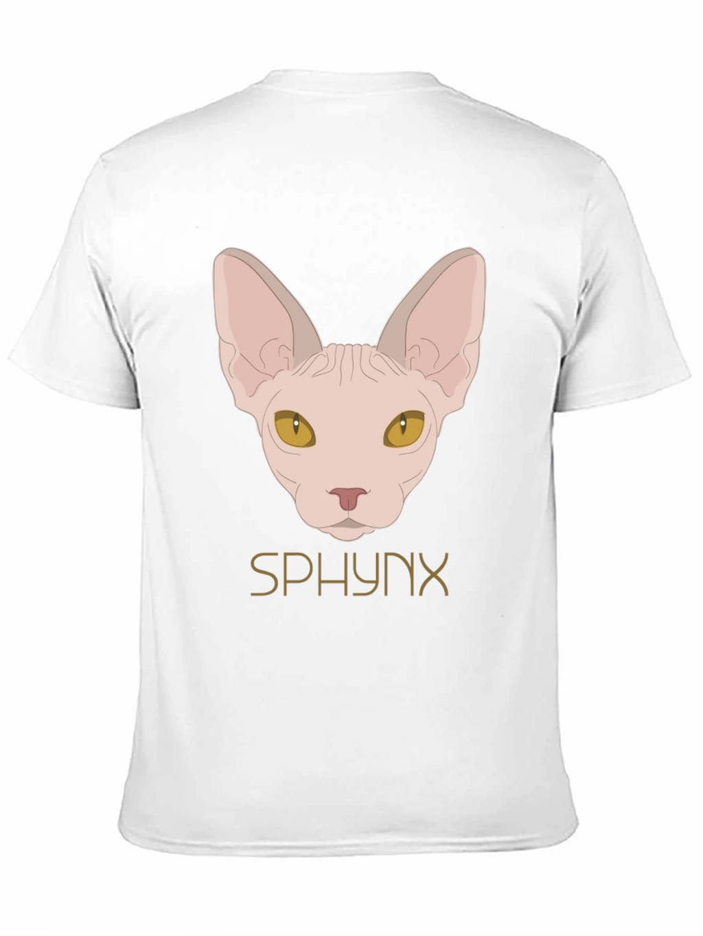 Sphynx Cat Graphic Black T-Shirt
