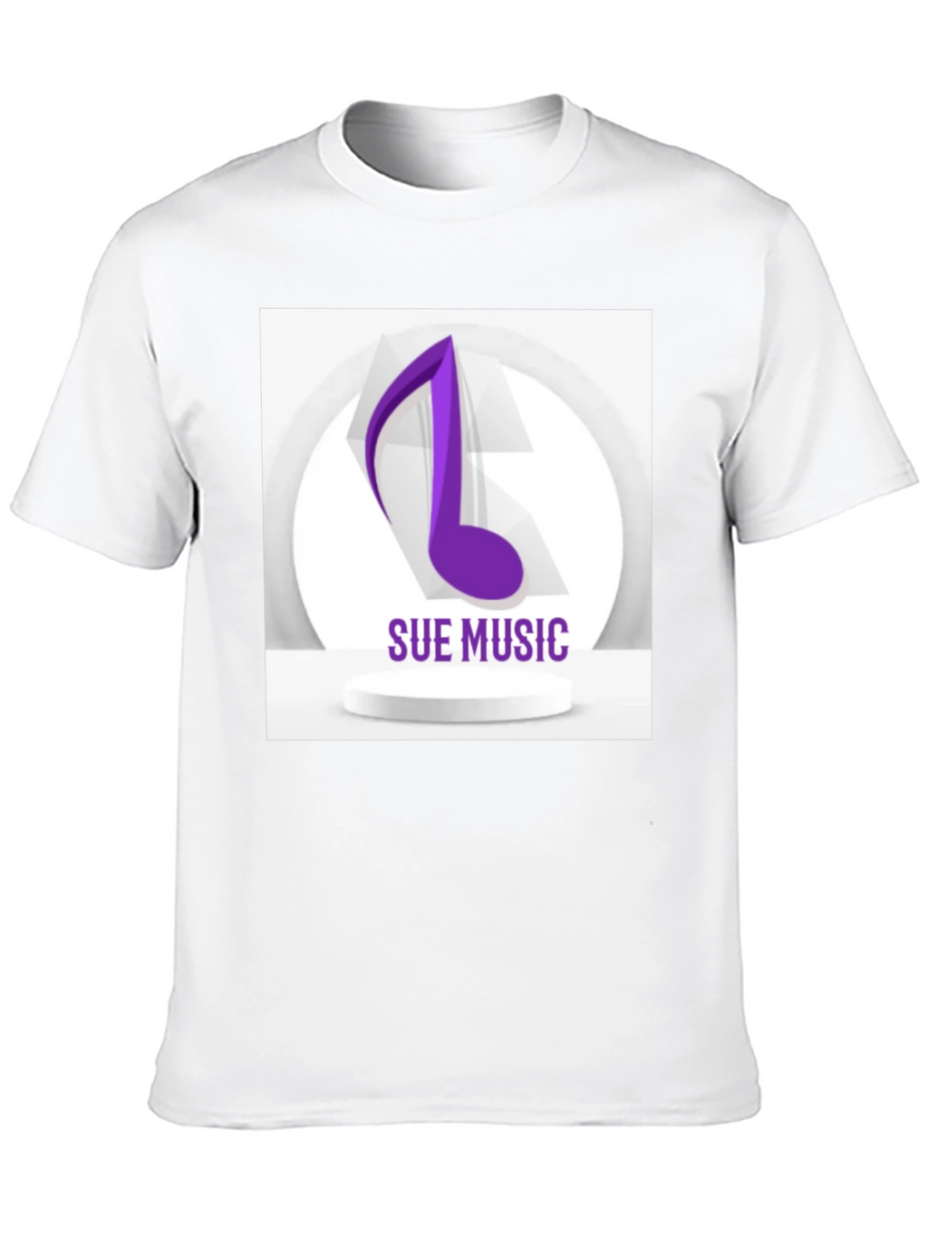 Sue Music Graphic Tee - Stylish Black Cotton T-Shirt