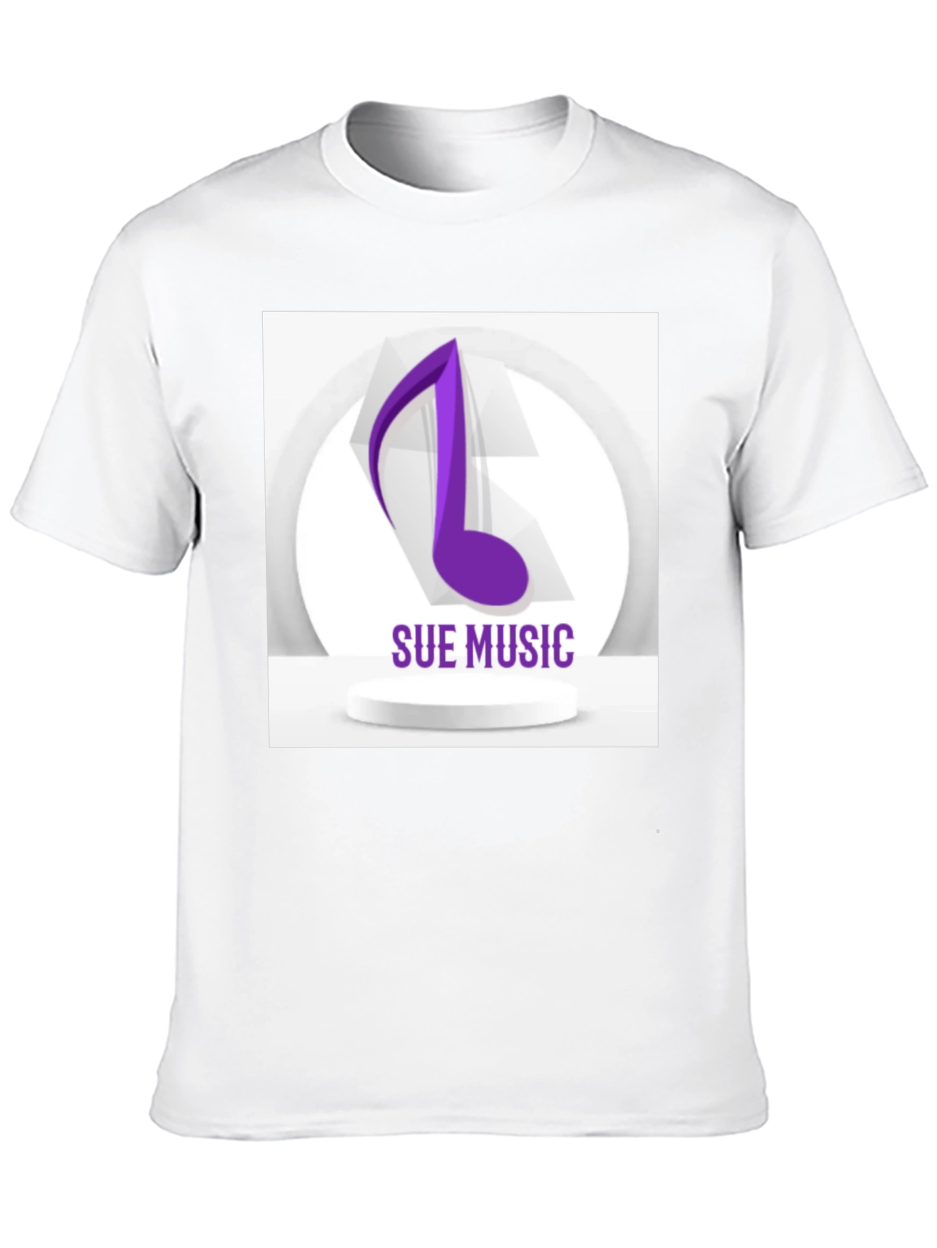 Sue Music Graphic Tee - Stylish Black Cotton T-Shirt