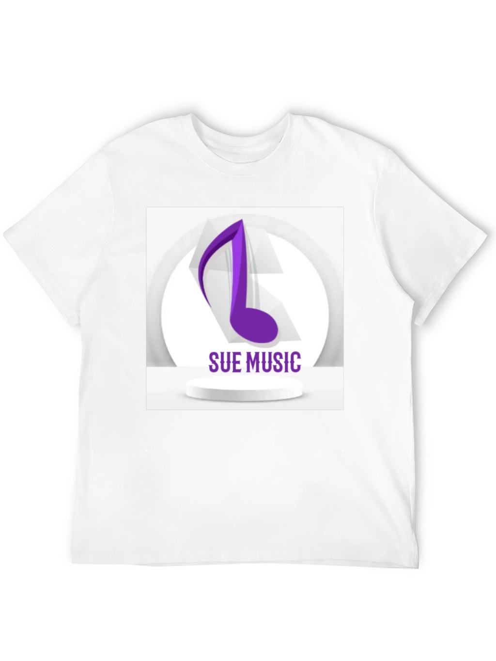 Sue Music Graphic Tee - Stylish Black Cotton T-Shirt