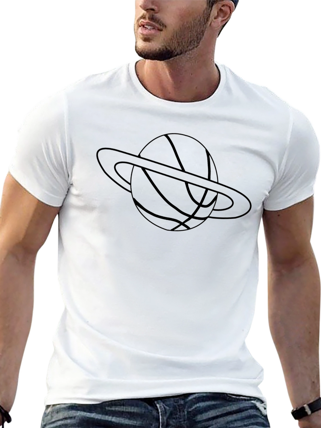 Basketball Planet Graphic T-Shirt