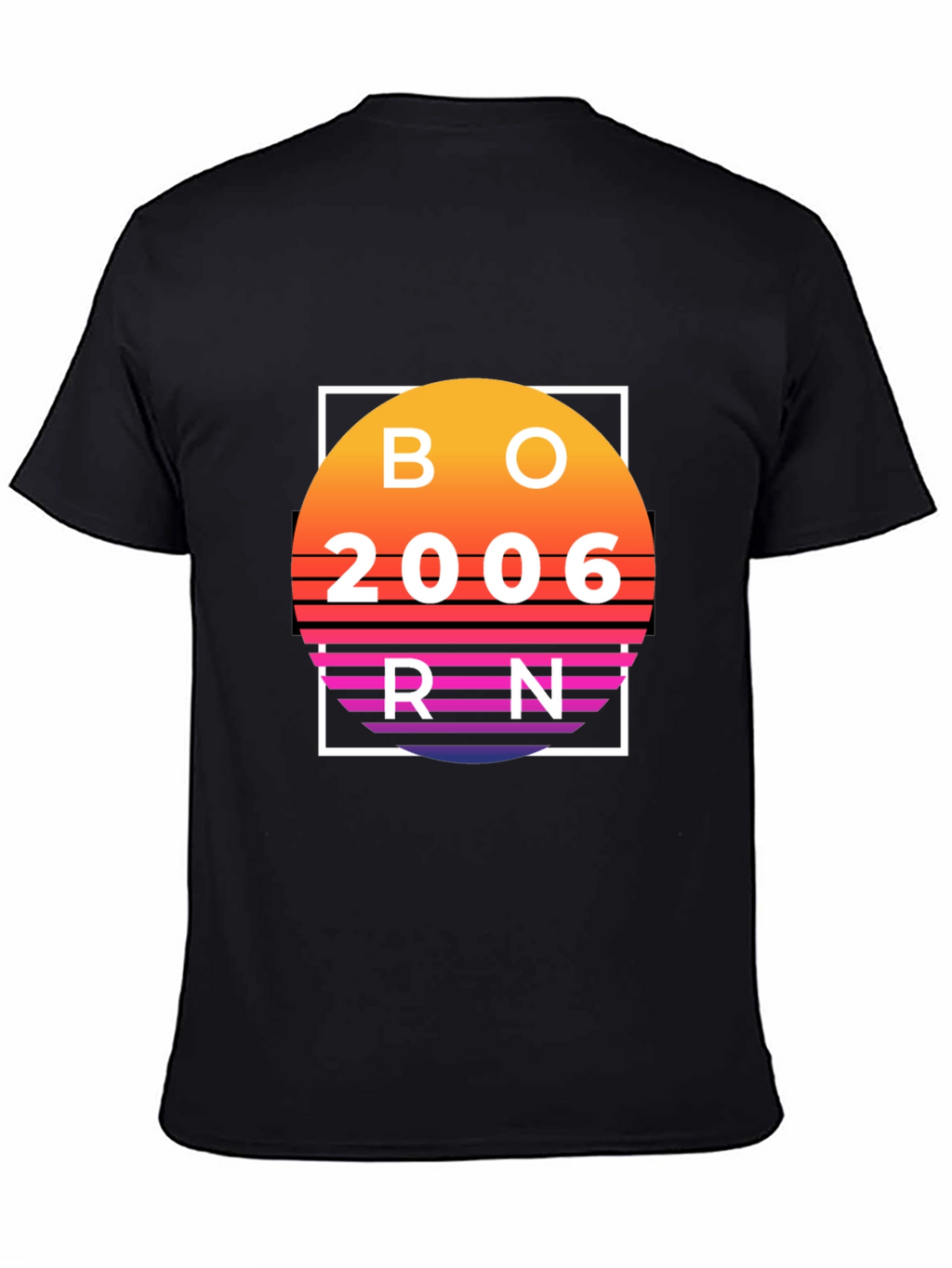 Born in 2006 Retro Sunset T-Shirt