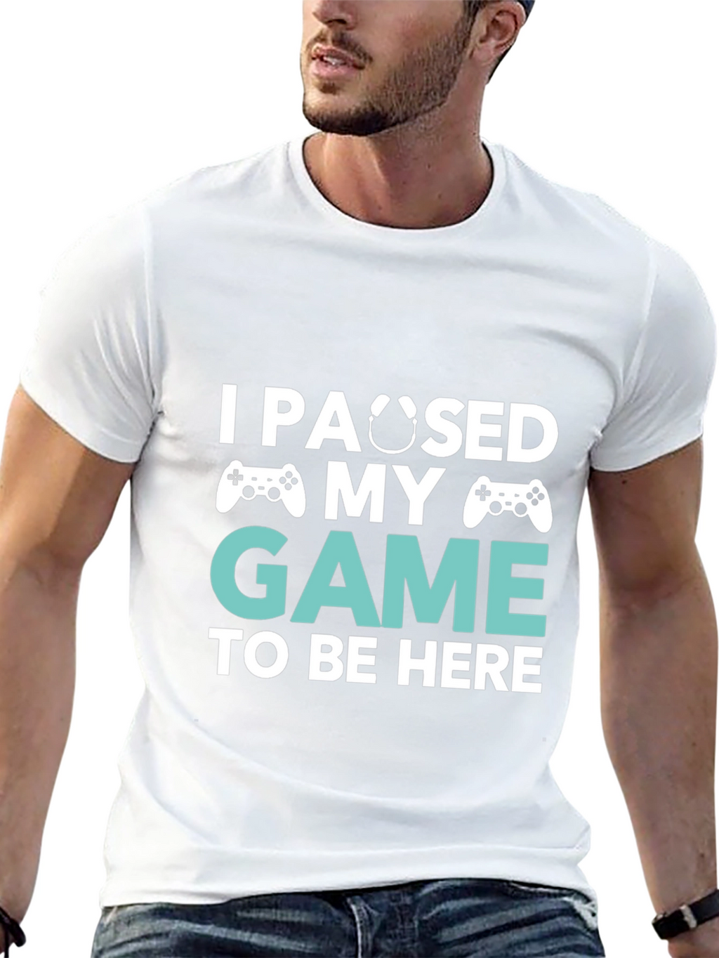Funny Gamer T-Shirt - I Paused My Game