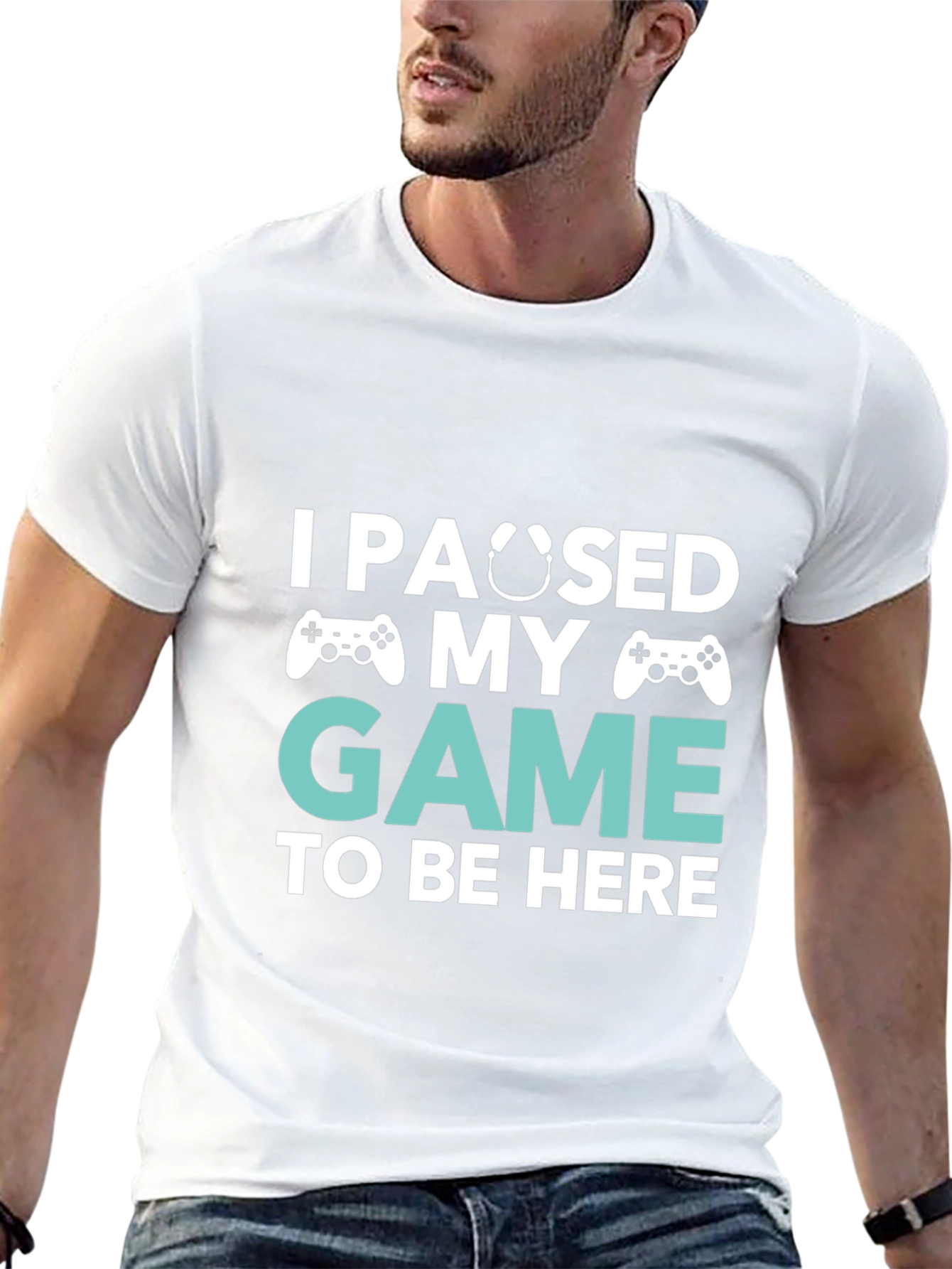 Funny Gamer T-Shirt - I Paused My Game