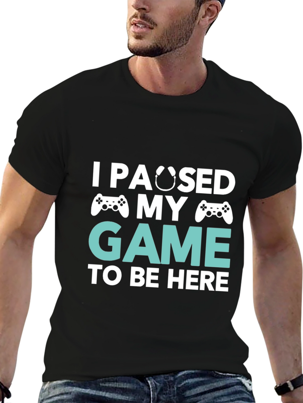 Funny Gamer T-Shirt - I Paused My Game