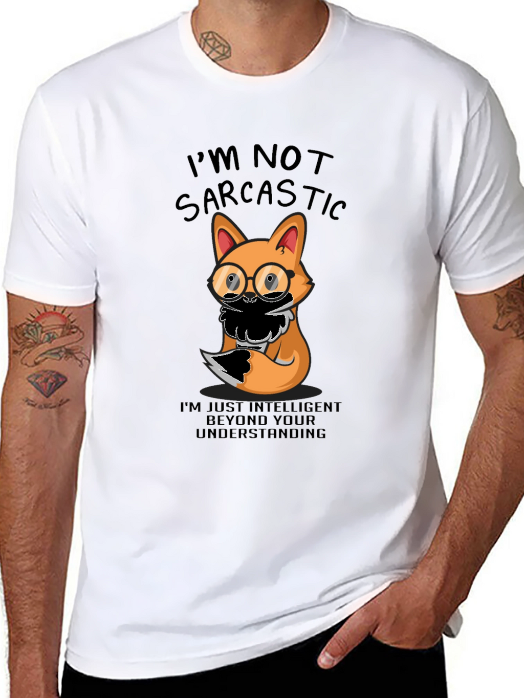 Sarcastic Fox T-Shirt - Intelligent Humor Tee