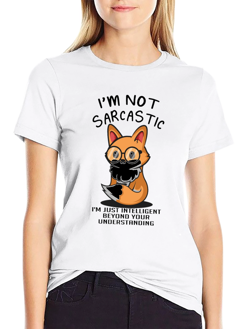 Sarcastic Fox T-Shirt - Intelligent Humor Tee