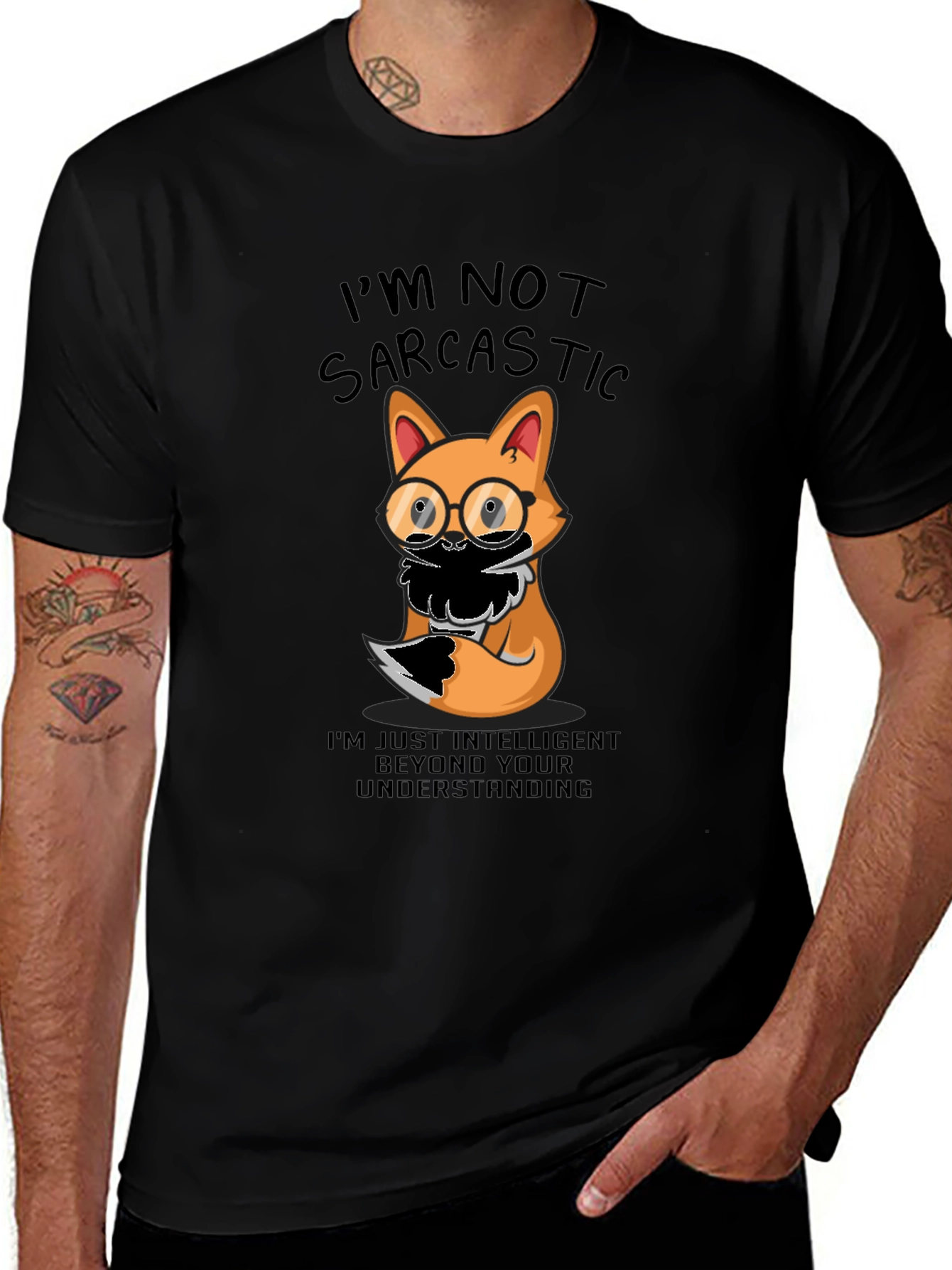 Sarcastic Fox T-Shirt - Intelligent Humor Tee