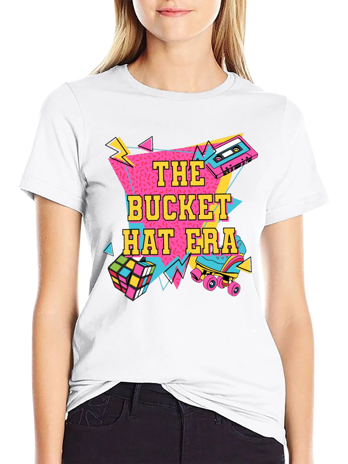 Retro 80s The Bucket Hat Era Graphic Tee