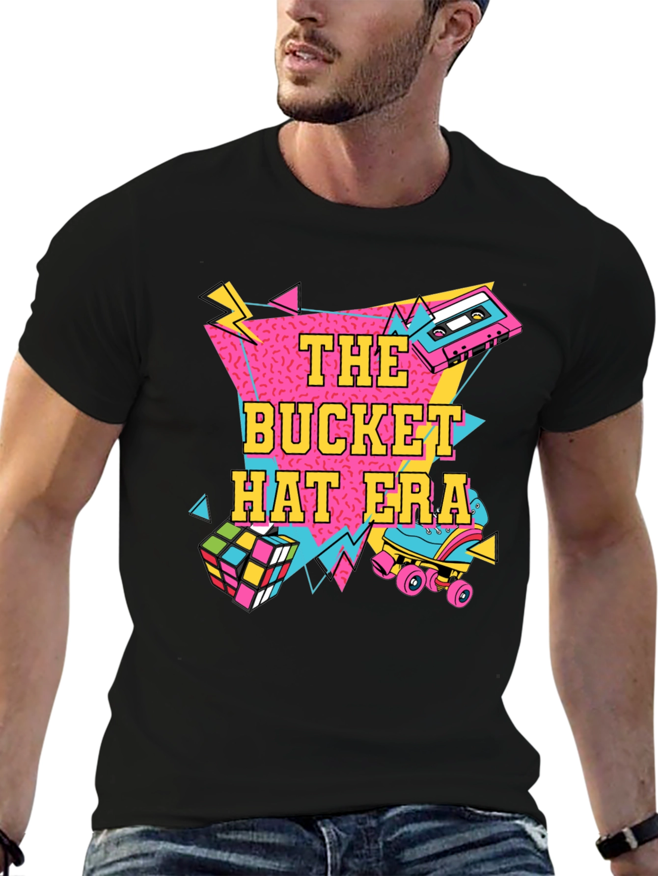 Retro 80s The Bucket Hat Era Graphic Tee