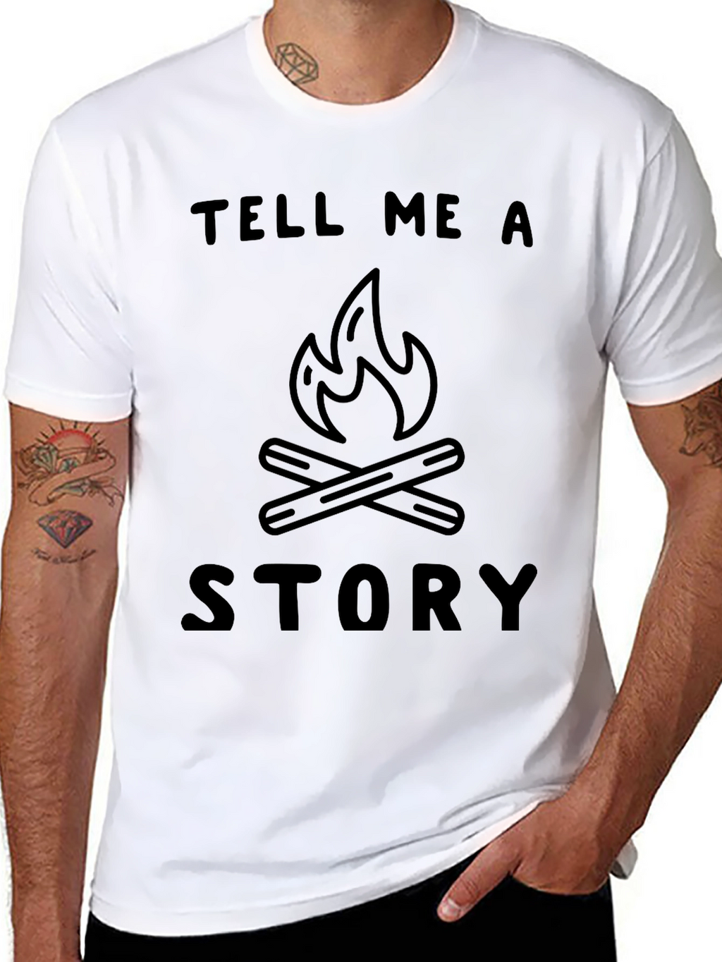 Tell Me A Story Campfire T-Shirt