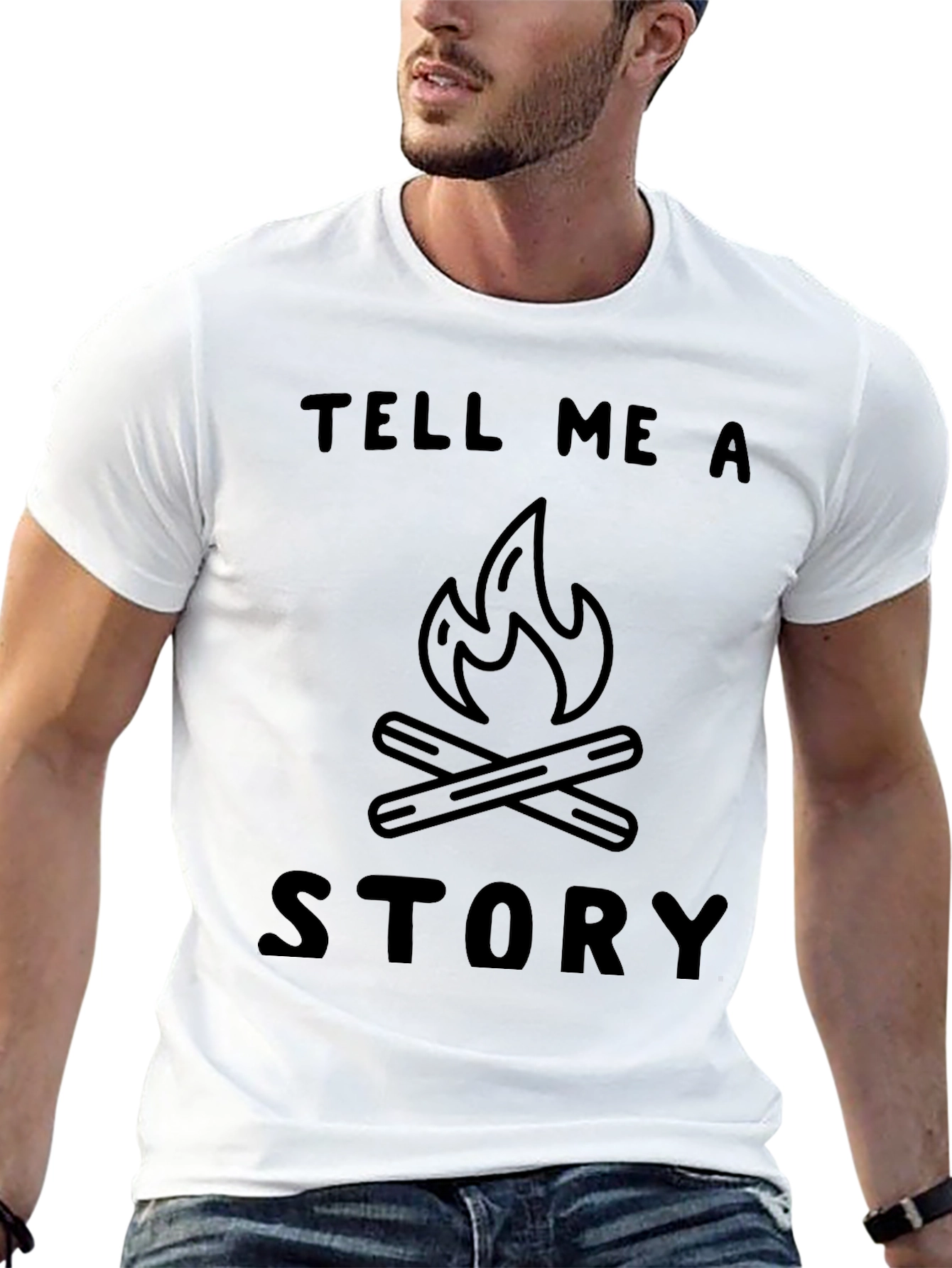 Tell Me A Story Campfire T-Shirt