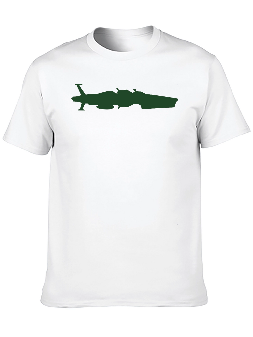 Black T-Shirt with Plane and Car Graphic