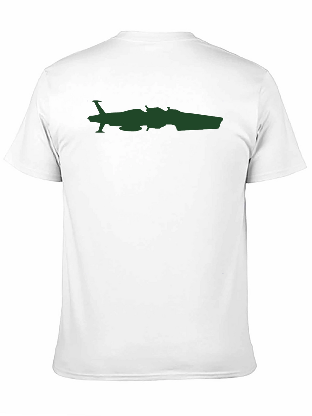 Black T-Shirt with Plane and Car Graphic