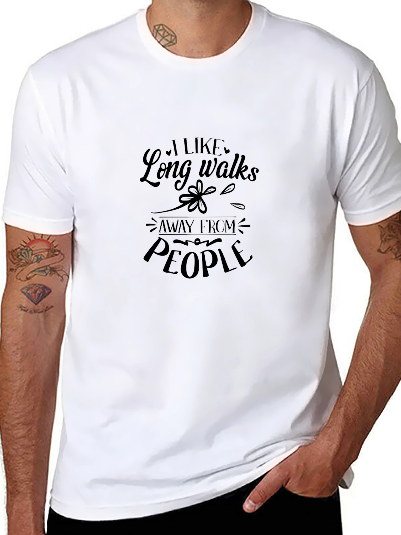 Long Walks Away From People Graphic Tee