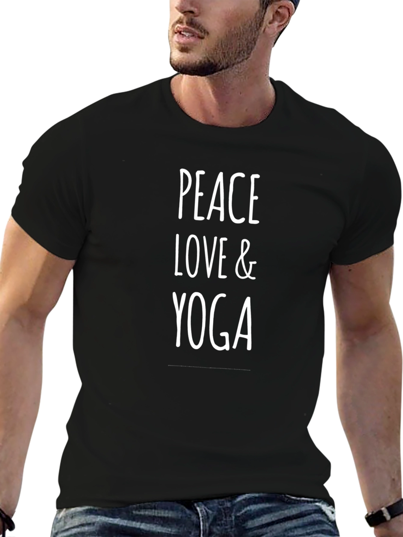 Peace Love & Yoga Graphic T-Shirt