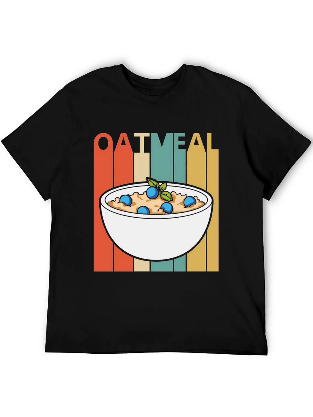Retro Oatmeal T-Shirt - Breakfast Lover Tee