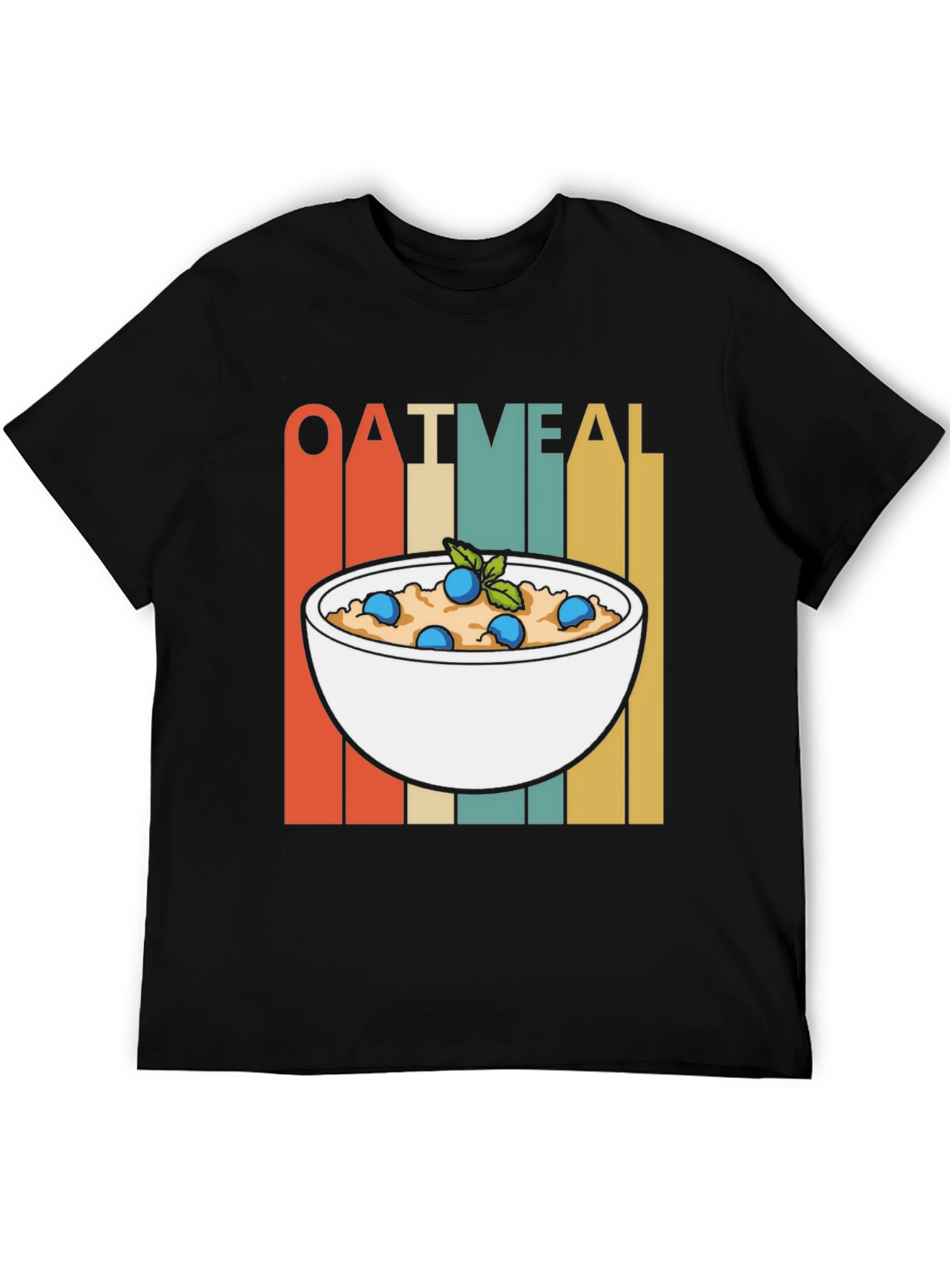 Retro Oatmeal T-Shirt - Breakfast Lover Tee