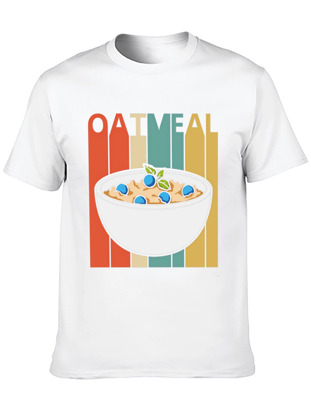 Retro Oatmeal T-Shirt - Breakfast Lover Tee