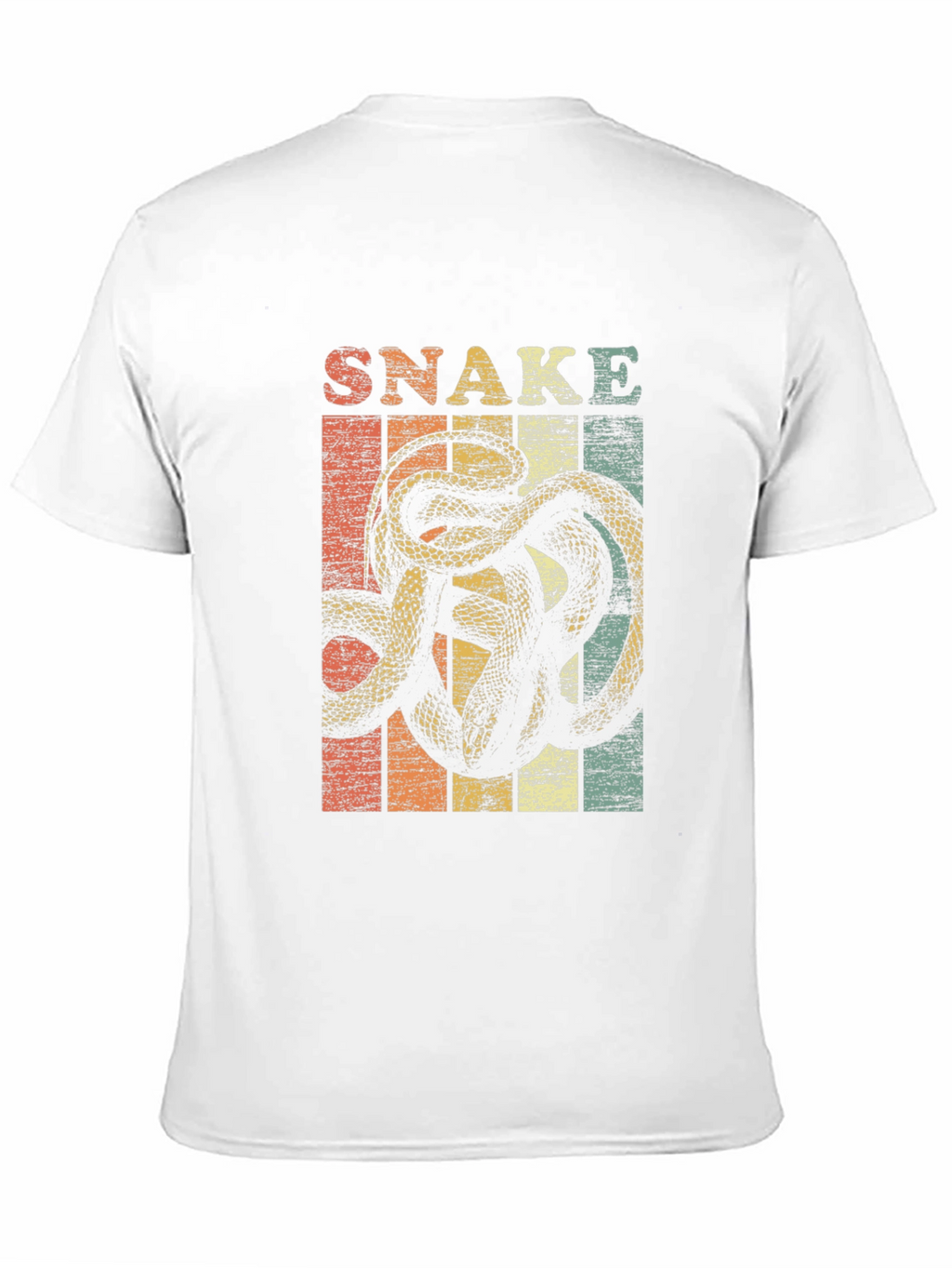 Retro Snake Graphic T-Shirt - Unisex Casual Tee