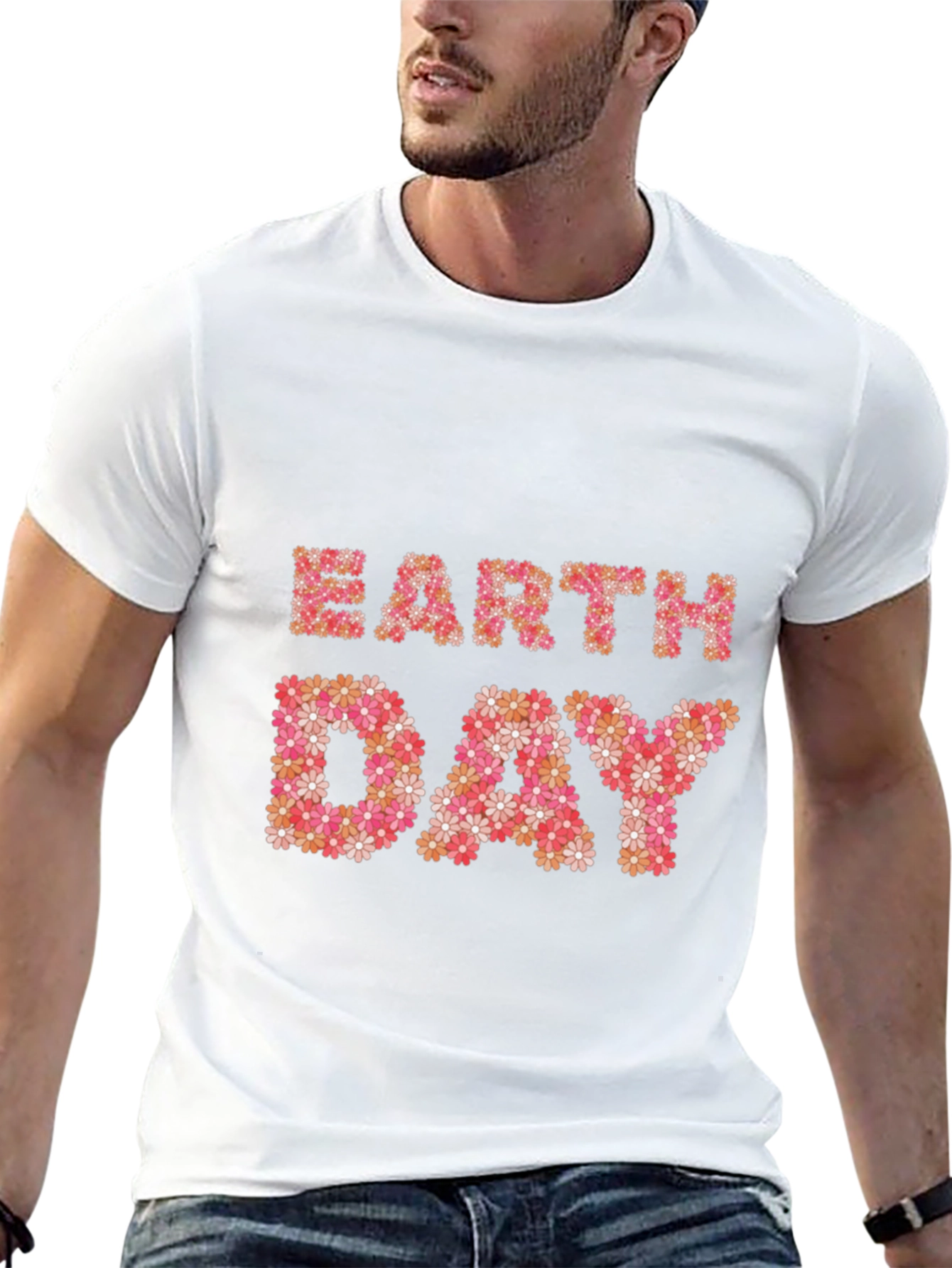 Earth Day Floral Graphic T-Shirt