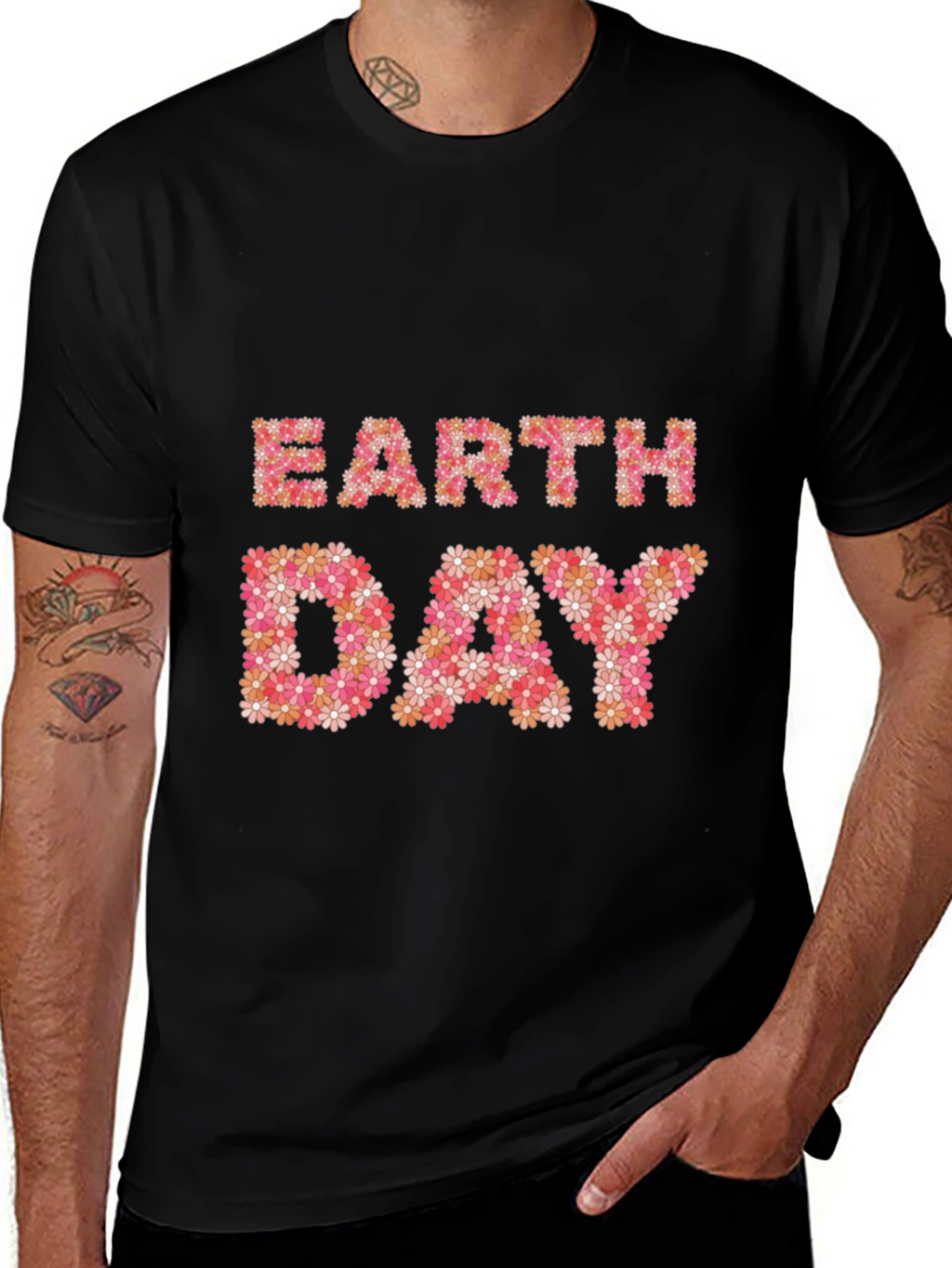 Earth Day Floral Graphic T-Shirt
