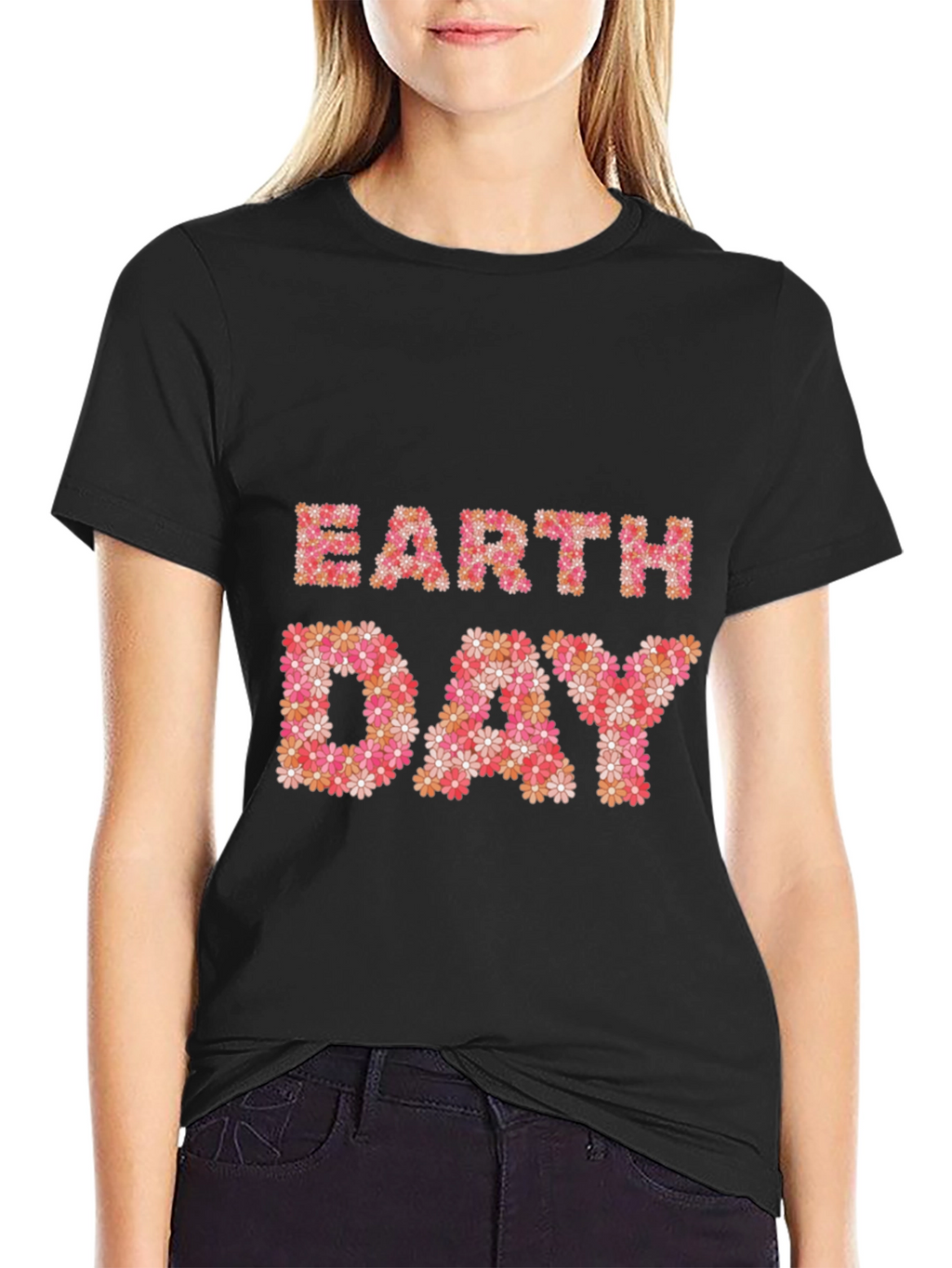 Earth Day Floral Graphic T-Shirt