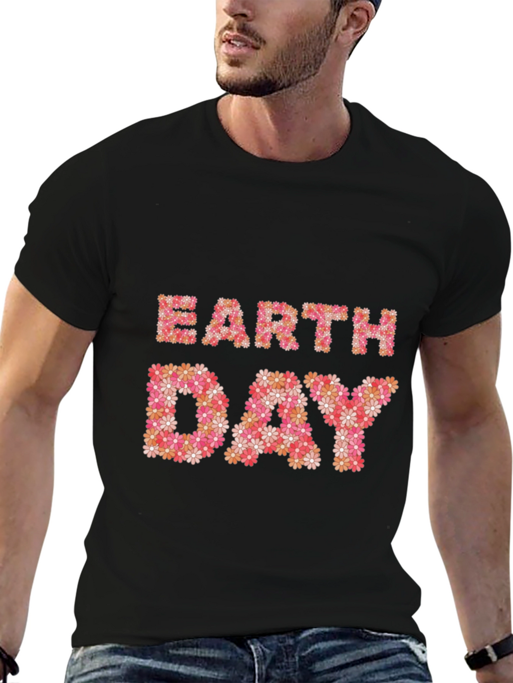 Earth Day Floral Graphic T-Shirt