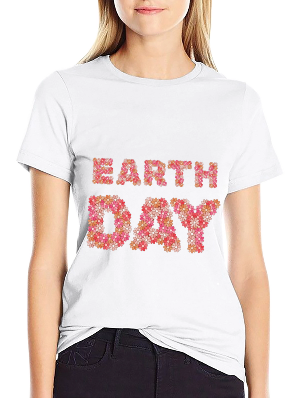 Earth Day Floral Graphic T-Shirt