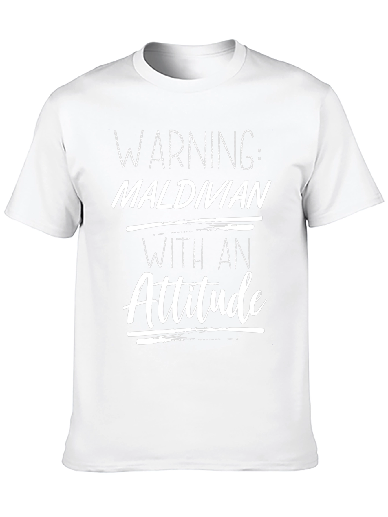 Warning: Maldivian With An Attitude T-Shirt