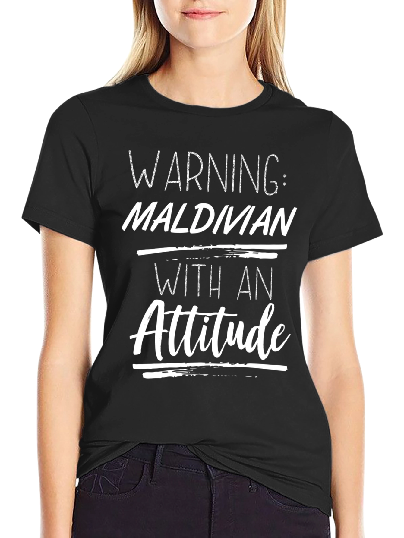 Warning: Maldivian With An Attitude T-Shirt