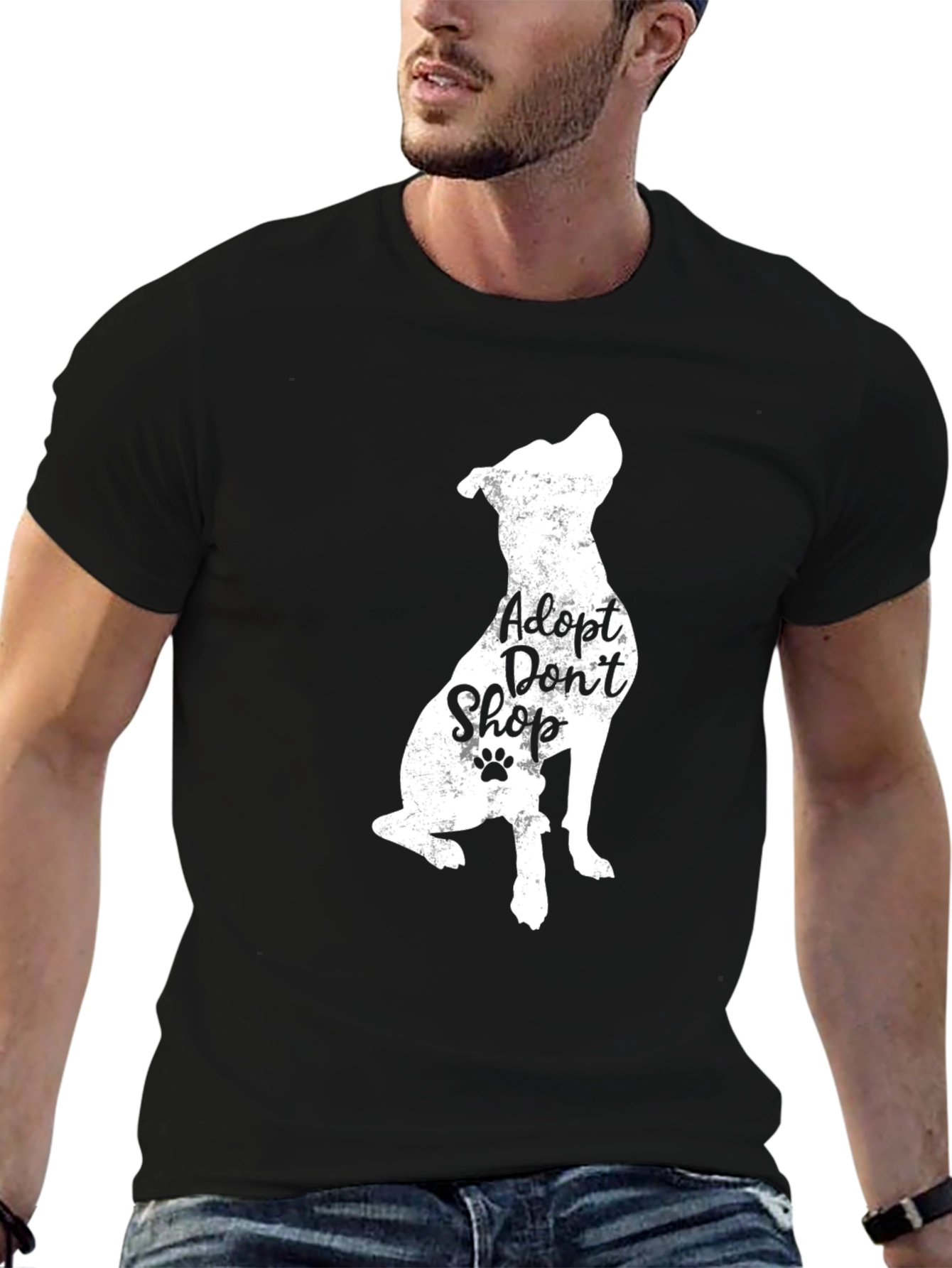 Adopt Dont Shop T-Shirt - Dog Lover Tee