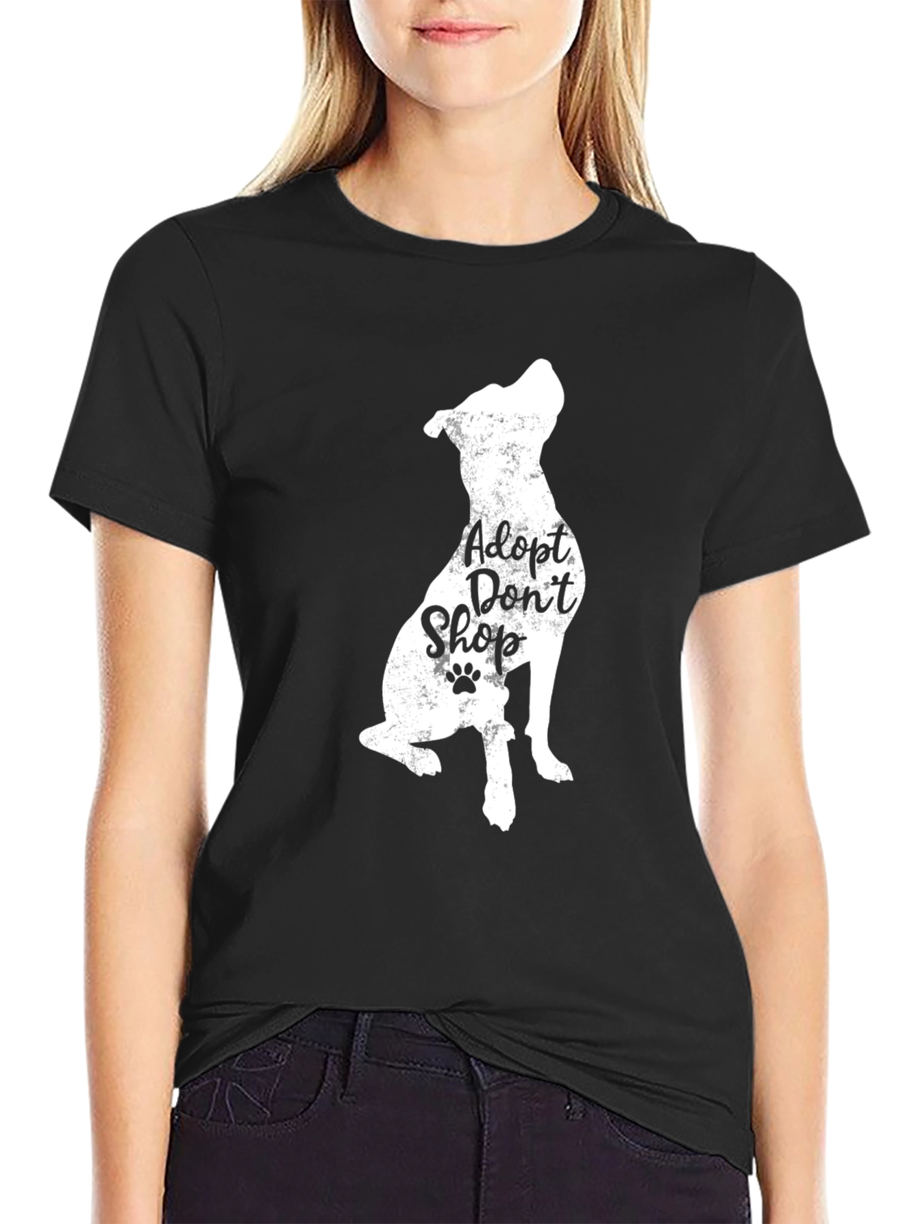 Adopt Dont Shop T-Shirt - Dog Lover Tee