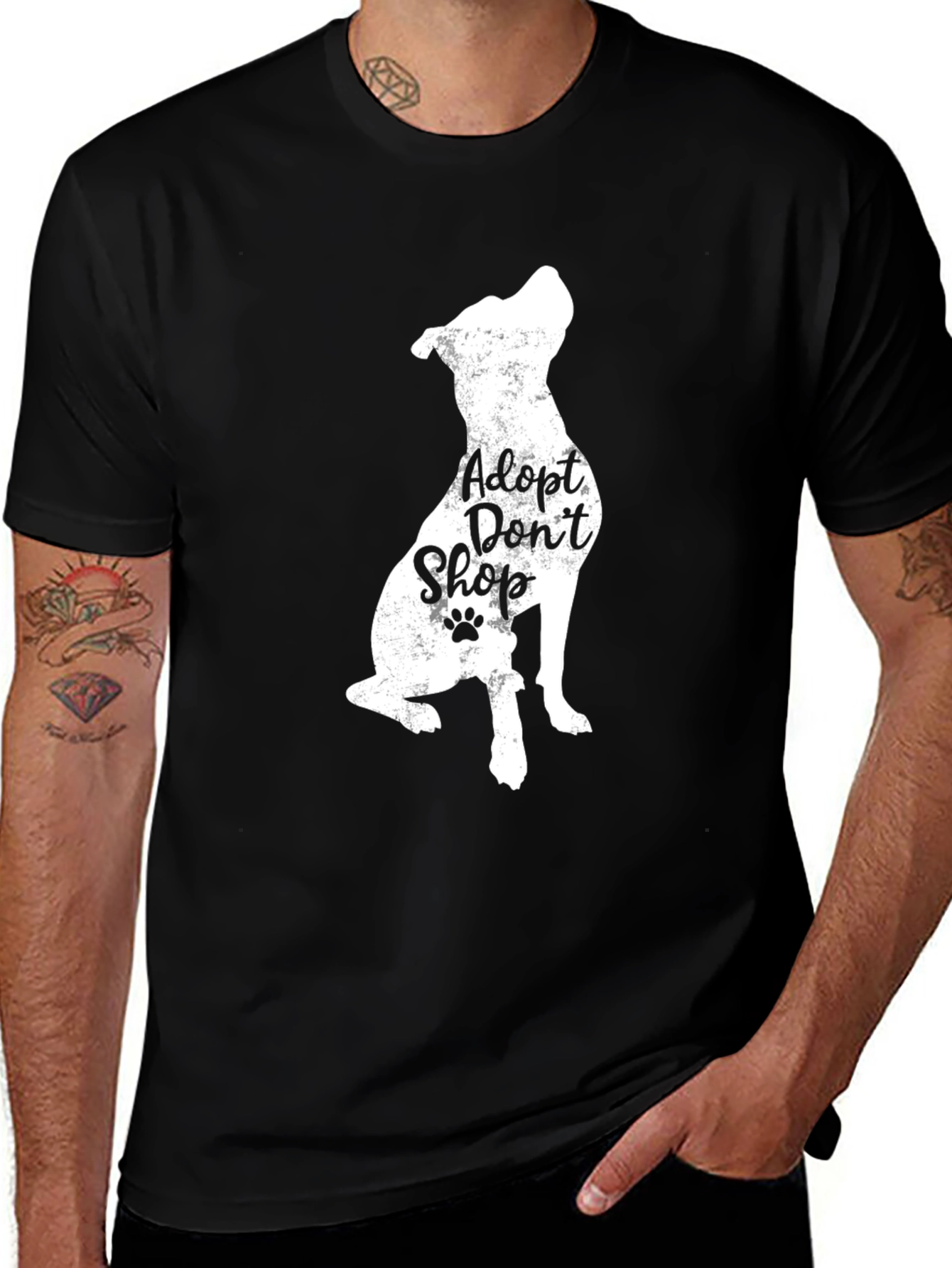 Adopt Dont Shop T-Shirt - Dog Lover Tee