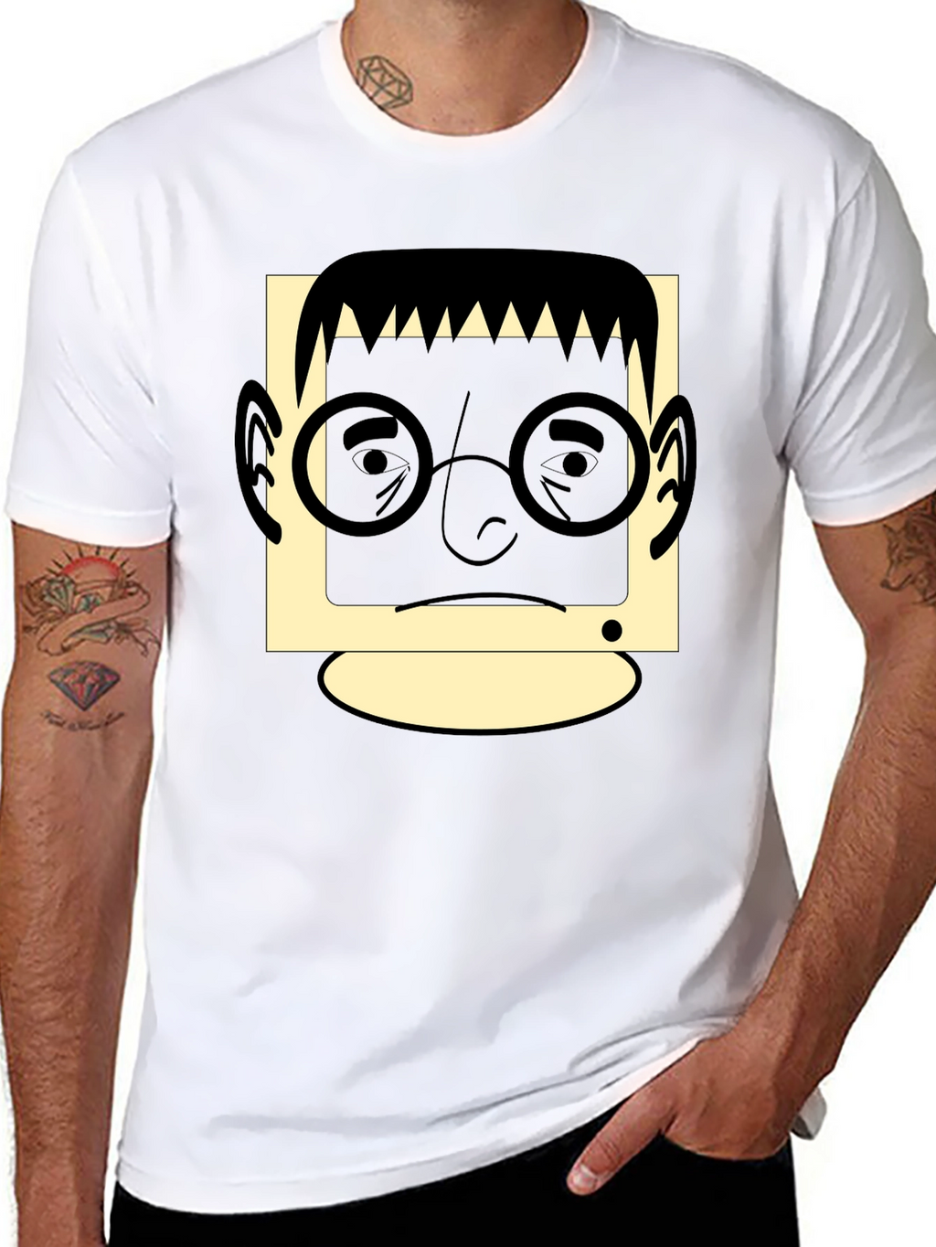 Retro Geek T-Shirt - Black
