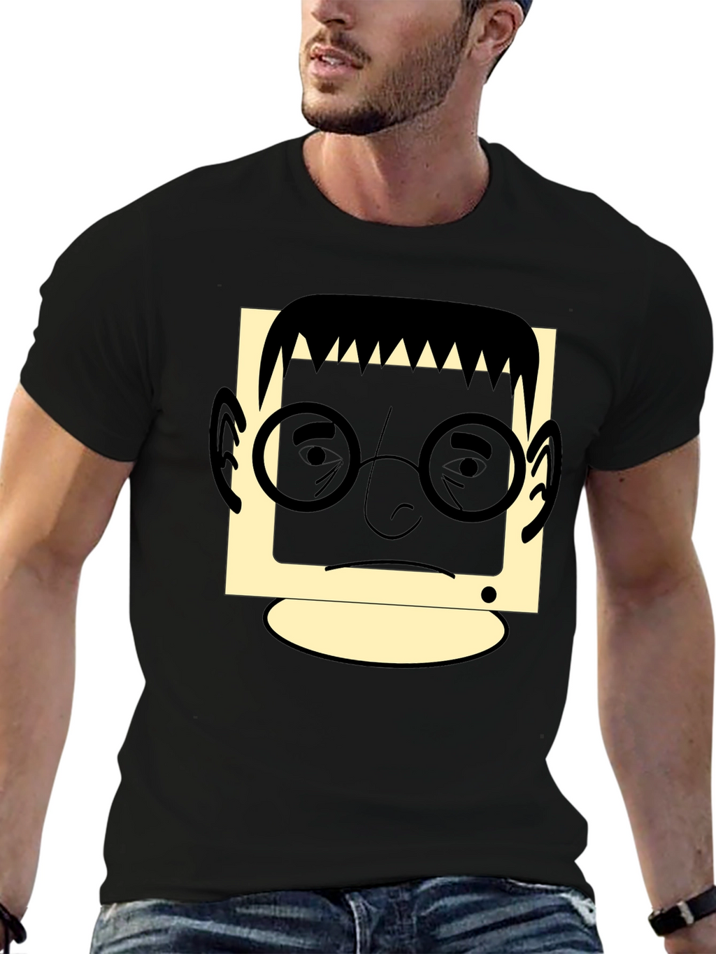 Retro Geek T-Shirt - Black