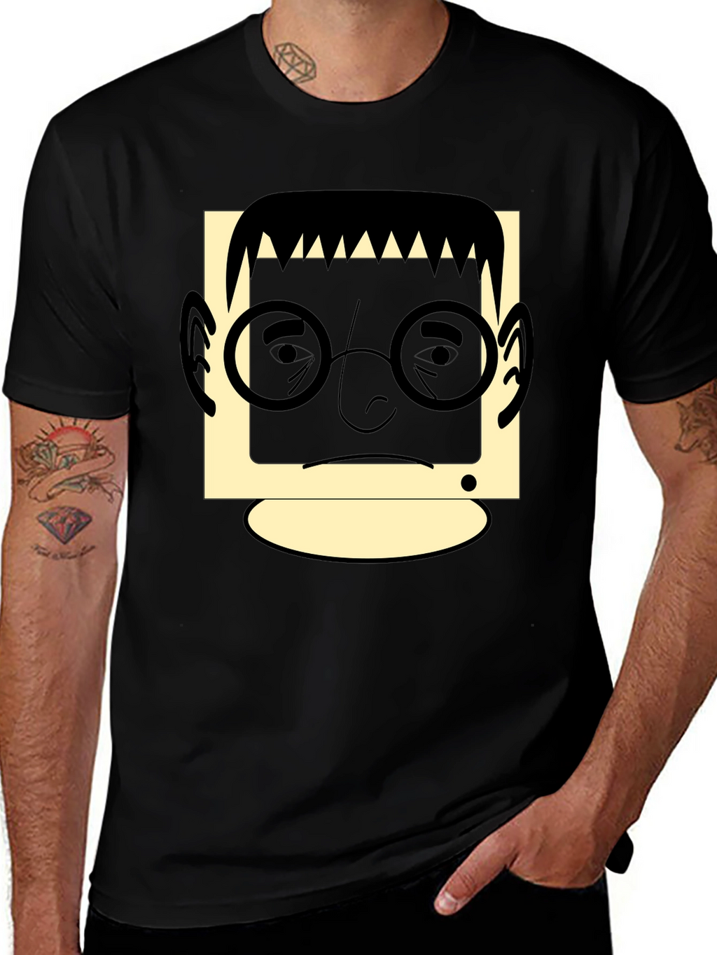 Retro Geek T-Shirt - Black