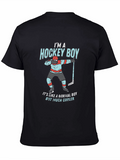 Im A Hockey Boy Graphic Tee