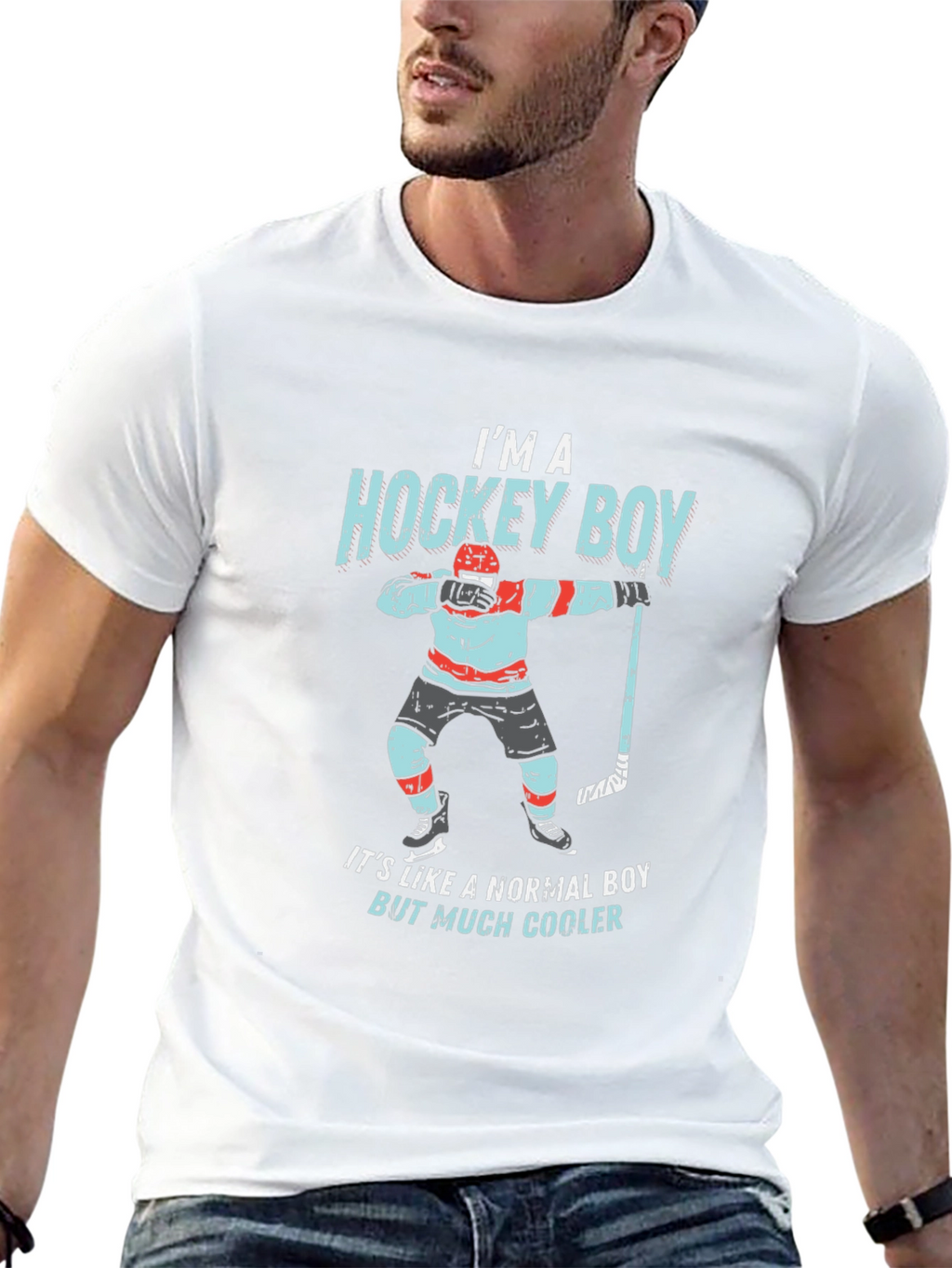 Im A Hockey Boy Graphic Tee