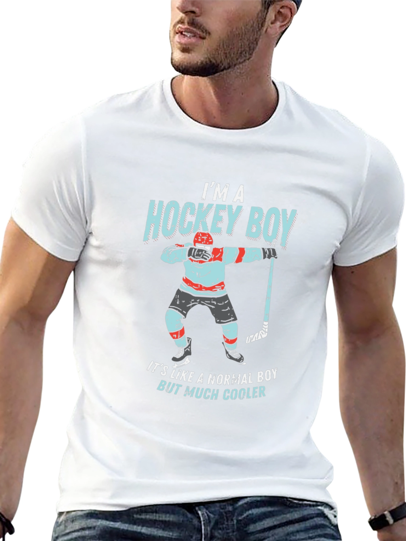 Im A Hockey Boy Graphic Tee