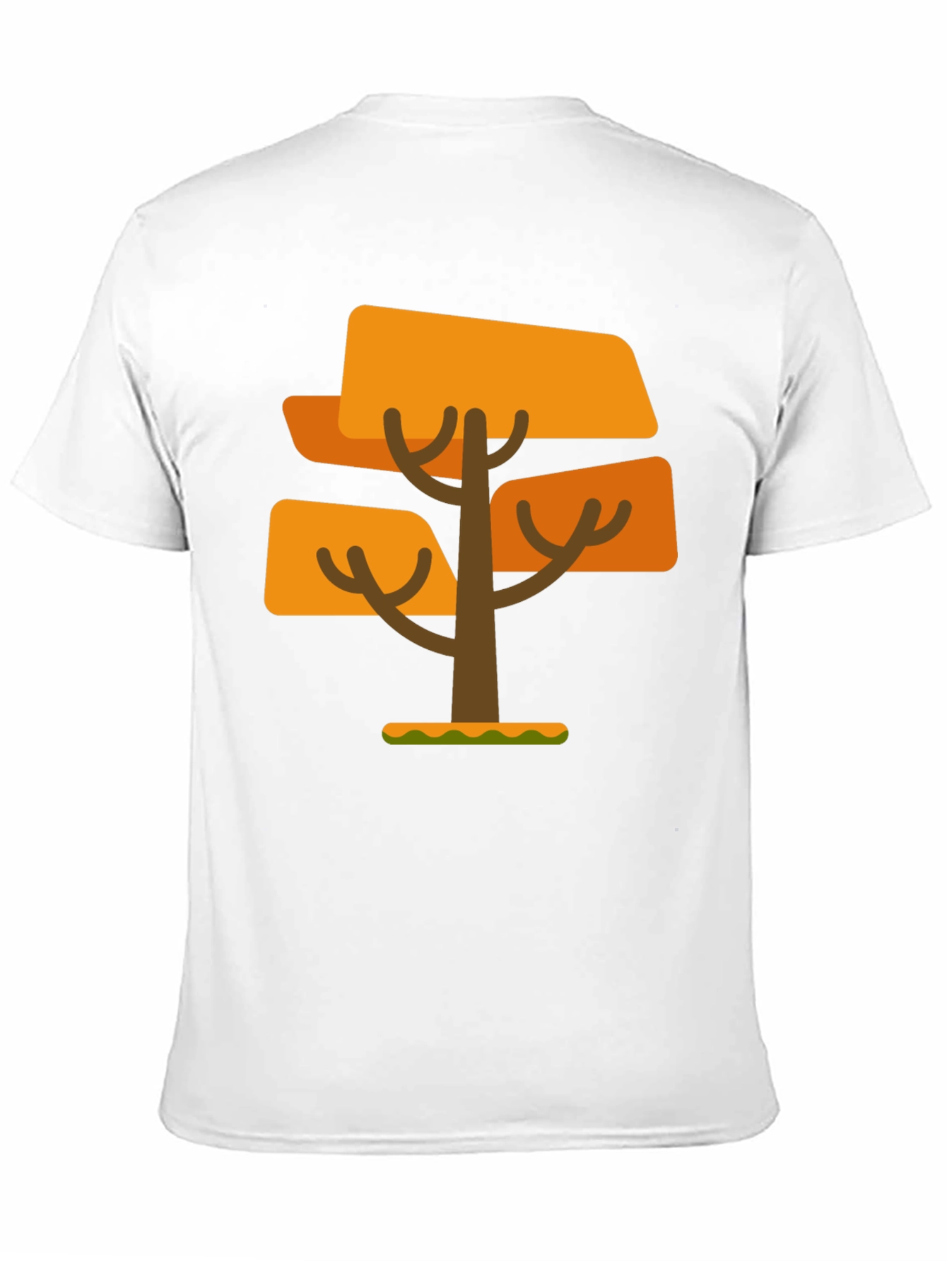 Geometric Tree Graphic Tee - Mens Black T-Shirt