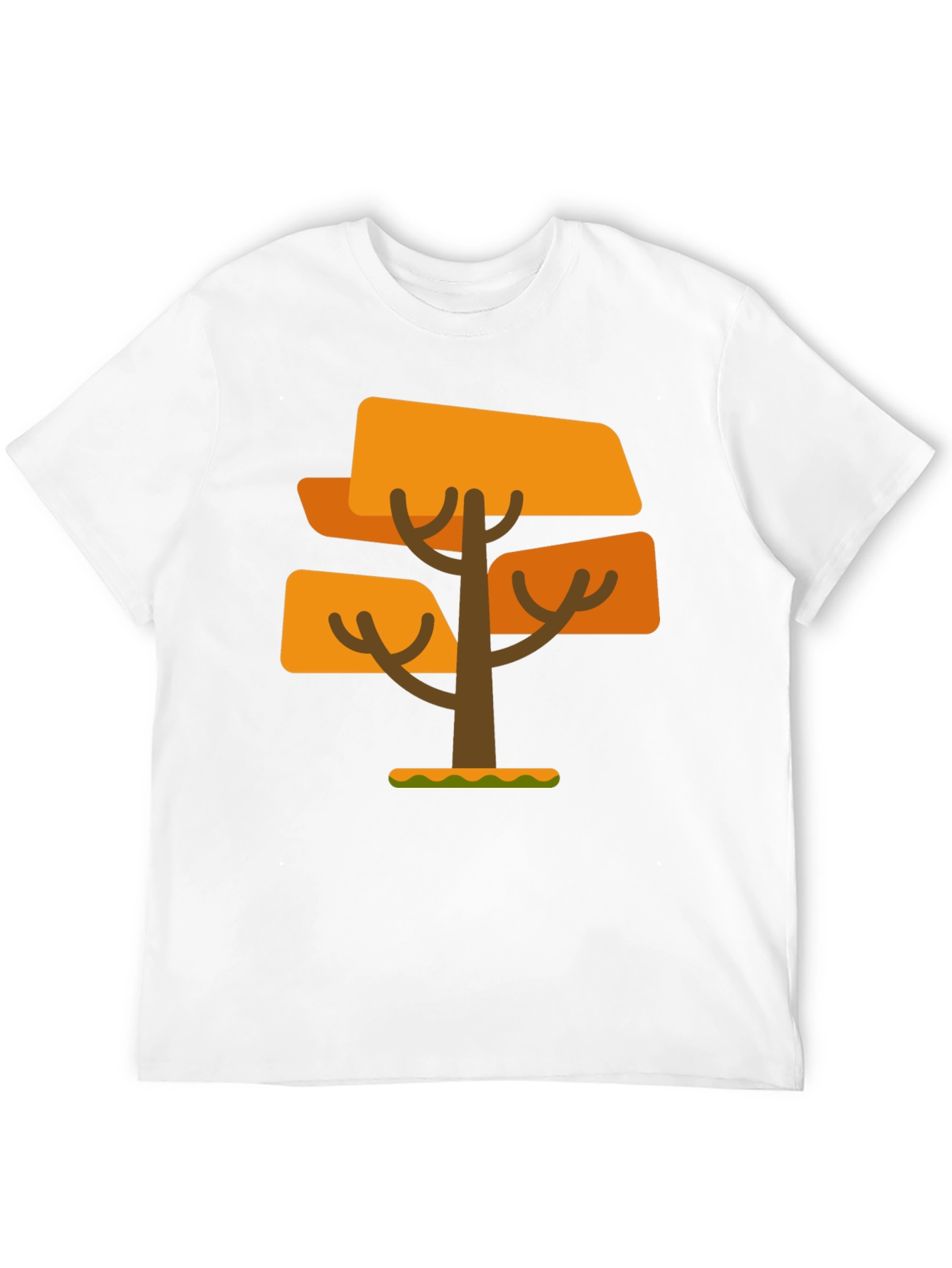 Geometric Tree Graphic Tee - Mens Black T-Shirt