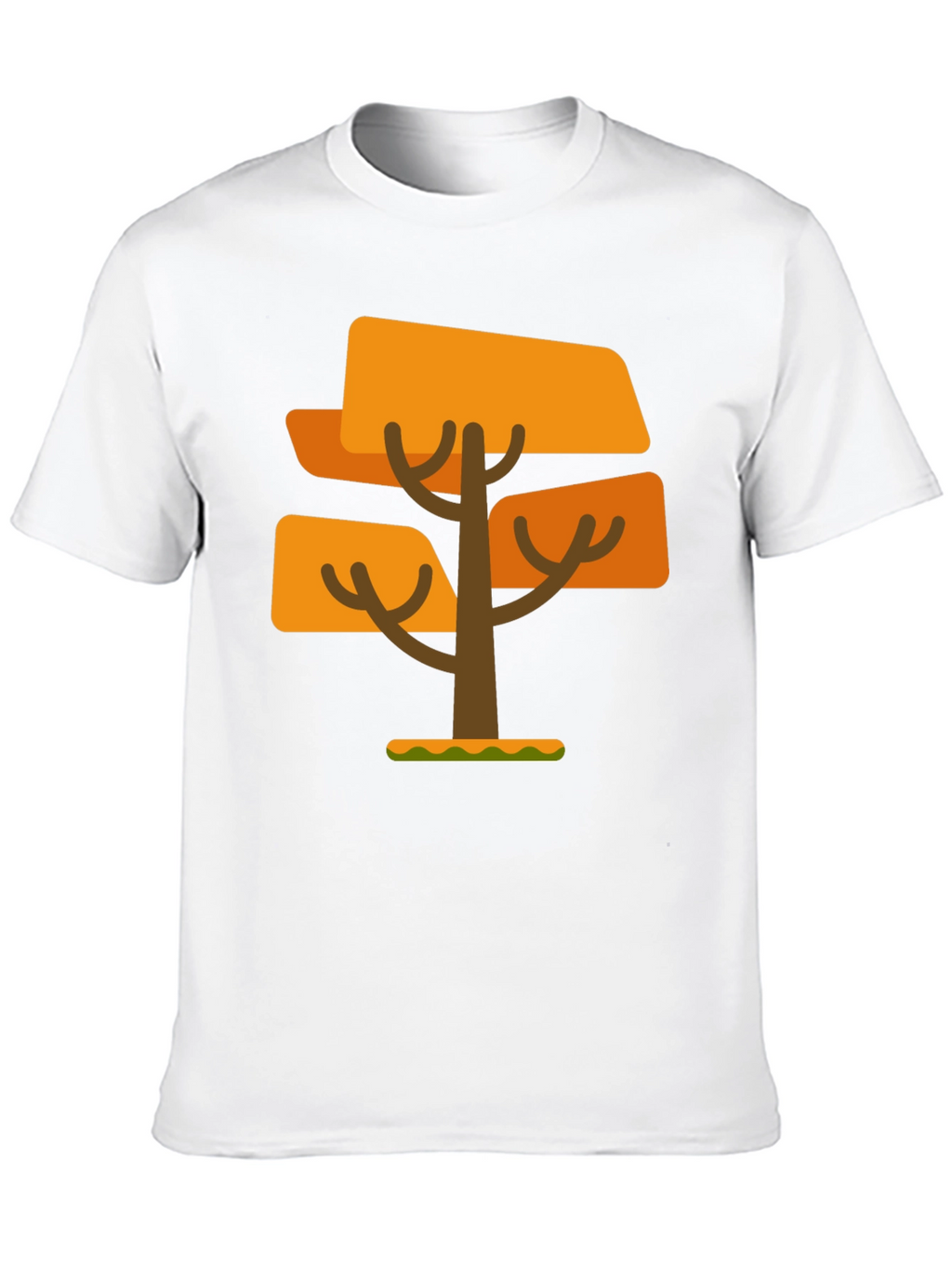 Geometric Tree Graphic Tee - Mens Black T-Shirt