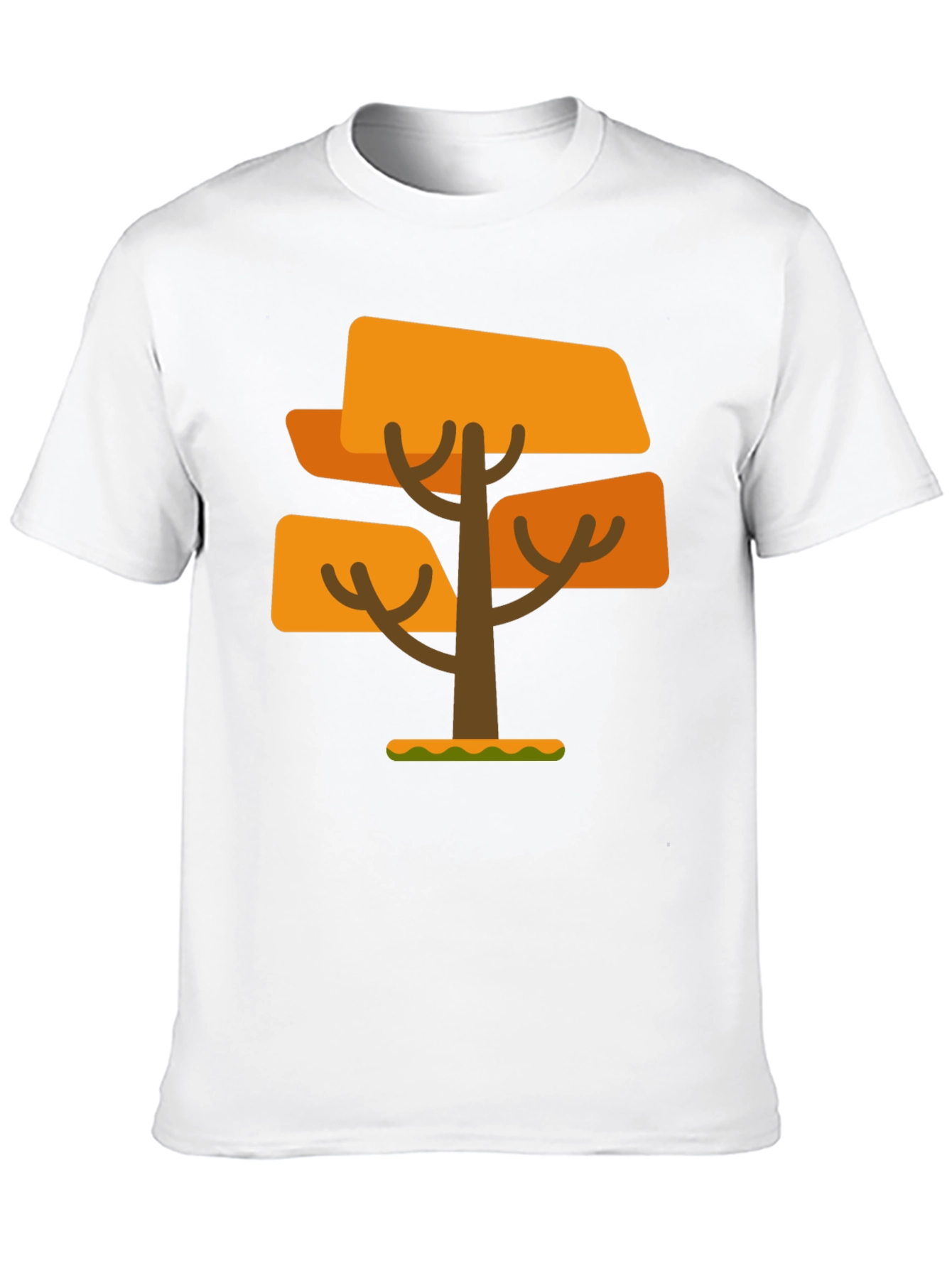 Geometric Tree Graphic Tee - Mens Black T-Shirt