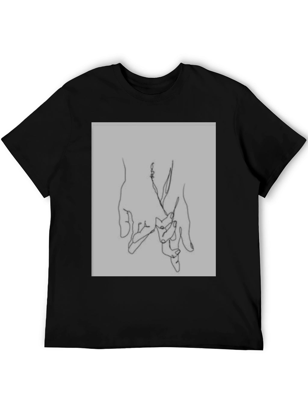 Minimalist Hand Holding Graphic Tee