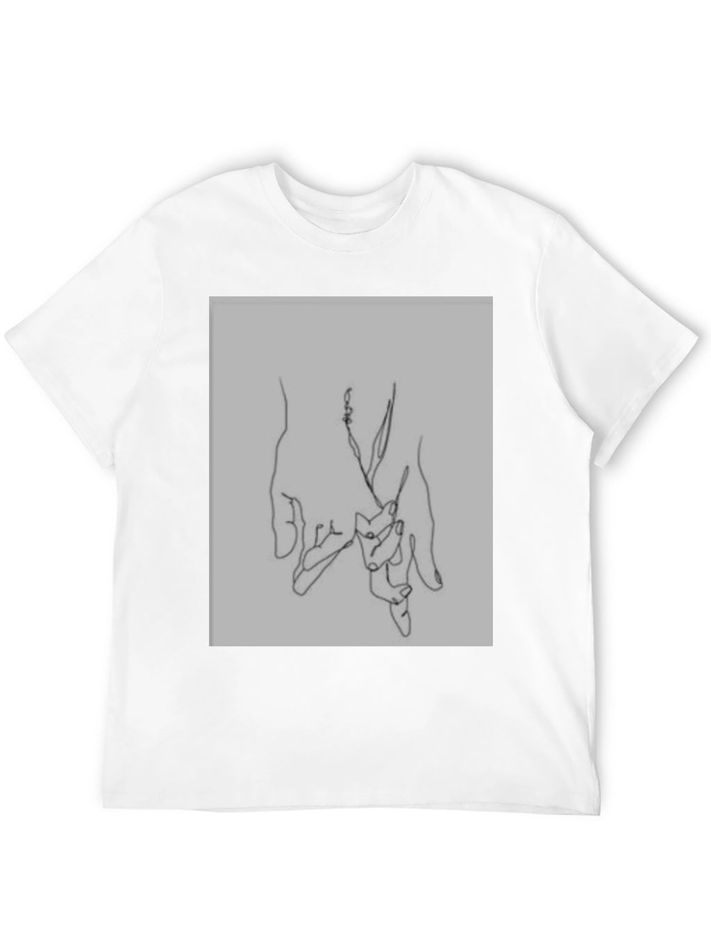 Minimalist Hand Holding Graphic Tee