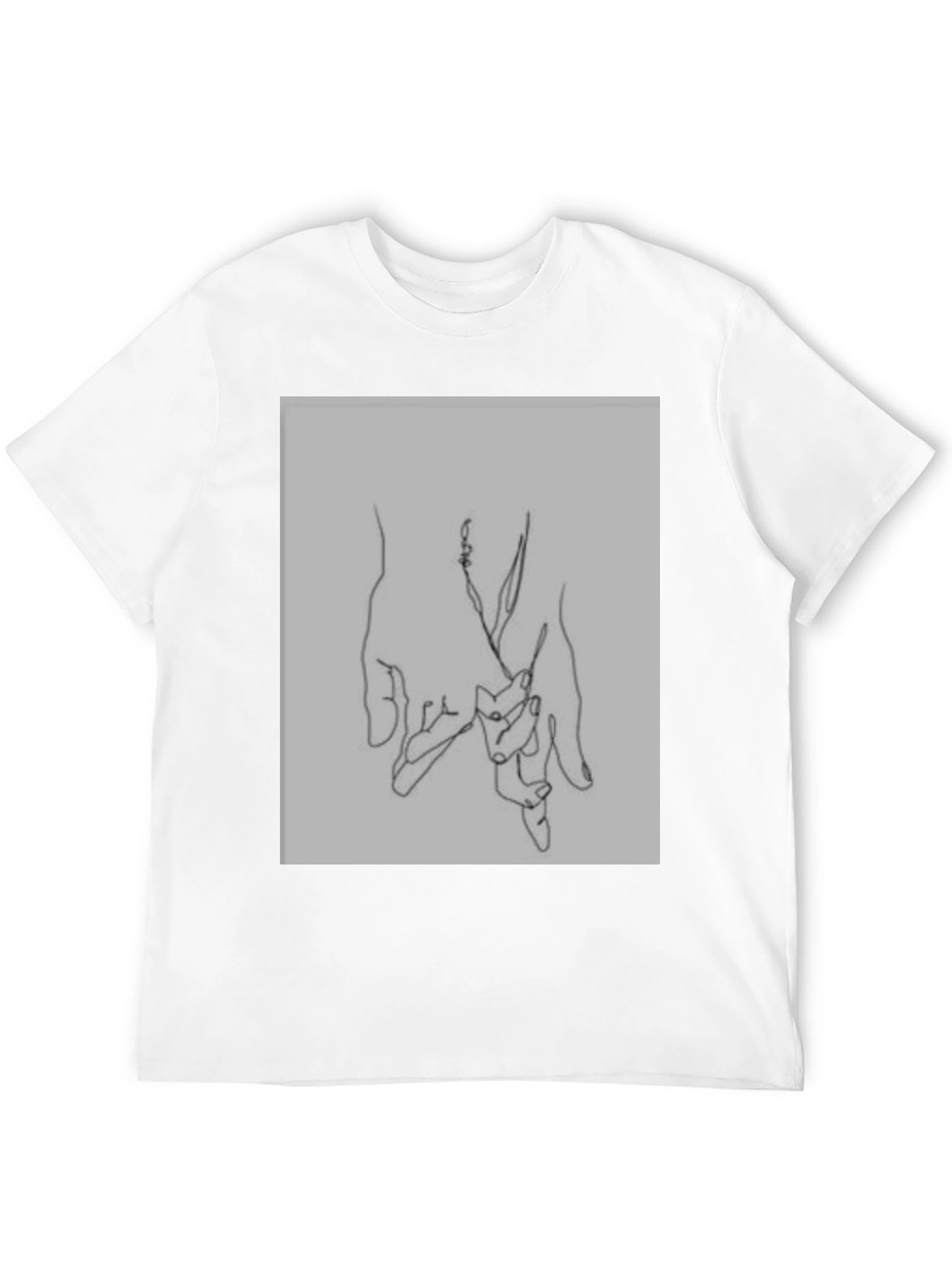 Minimalist Hand Holding Graphic Tee