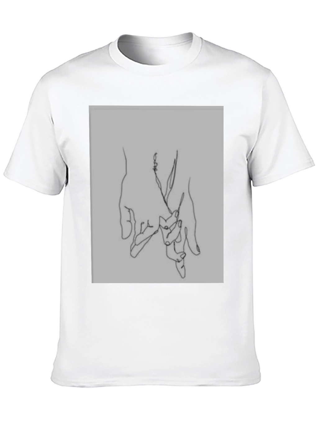 Minimalist Hand Holding Graphic Tee